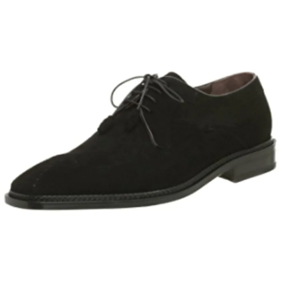 Mezlan Mens Fellini Black Perforated Suede Lace Up Oxfords Size 11.5 Style 284